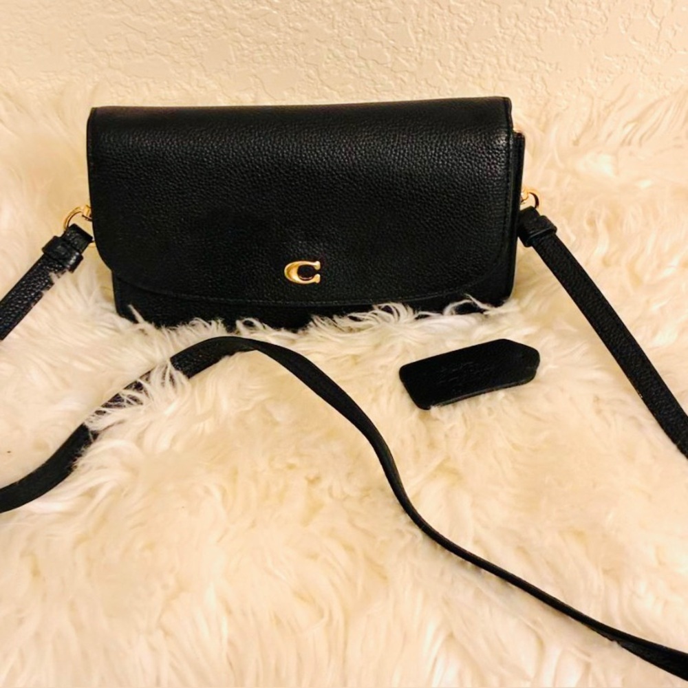 Coach Hayden Leather Crossbody Bag, Black, Classic Style